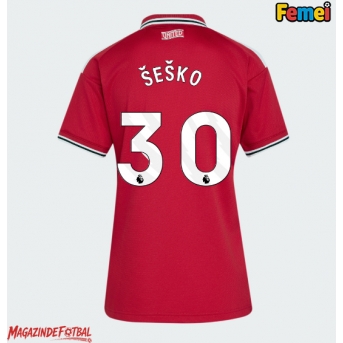 Manchester United Benjamin Sesko #30 Tricou Fotbal Replică 2026-27 Femei Acasa